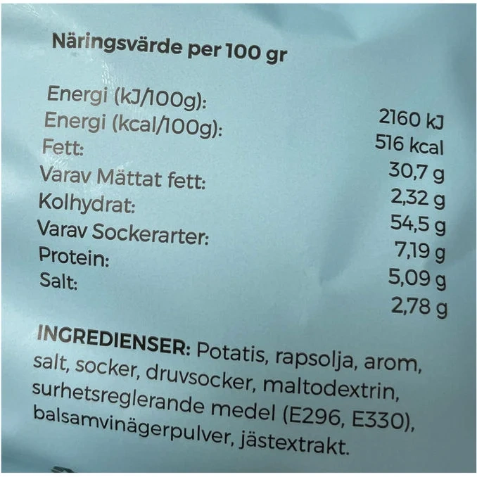 Chips Salt & Vinäger