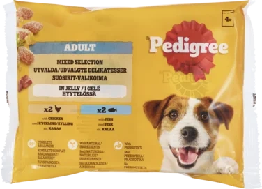Pedigree Pouch 4x100g Adt Mix Selections