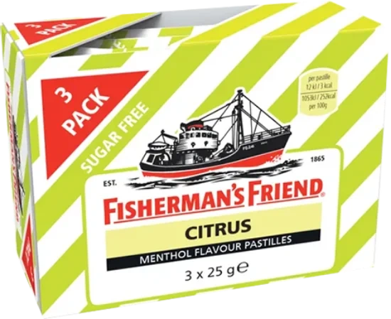 Fishermans Friend Citrus 3pk 75g