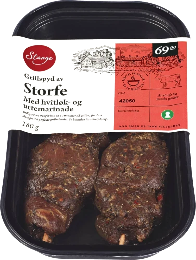 Grillspyd av storfe