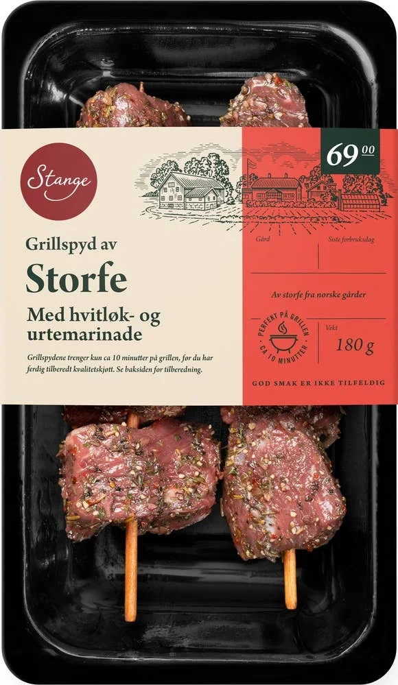 Grillspyd av storfe