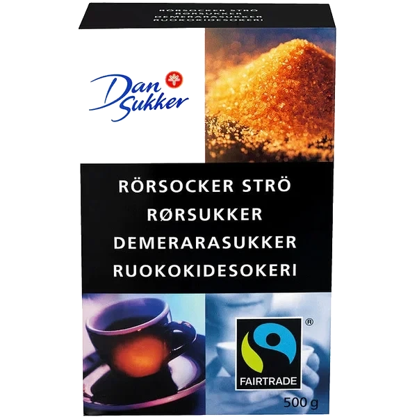 Demerara Rørsukker Strø 500g