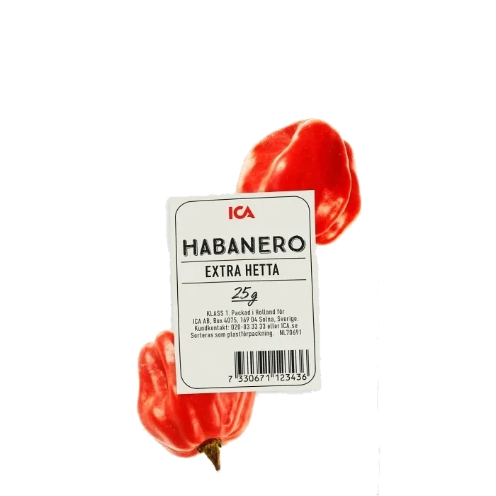 Röd habanero 25g Klass 1 ICA