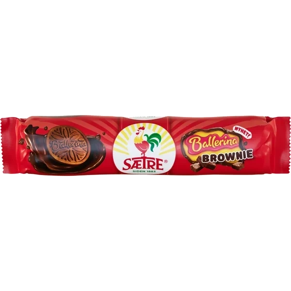 Ballerina Kjeks Brownie 210g Sætre