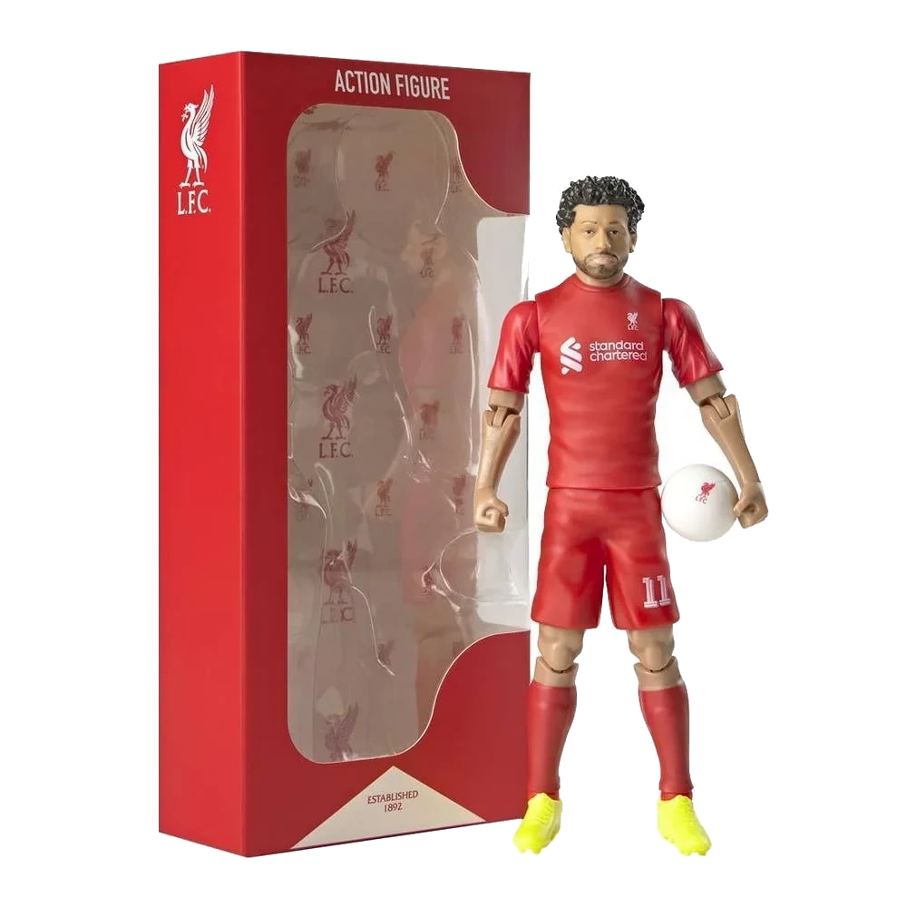 Fotballfigur Salah i Liverpool-drakt