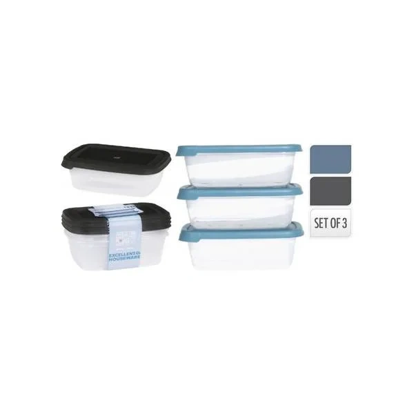 Oppbevaringsbokser 3 x 300ml