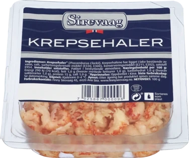 Krepsehaler 100g Sirevaag Map