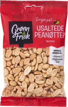 Peanøtter Ristet u/Salt 150g Grønn&Frisk