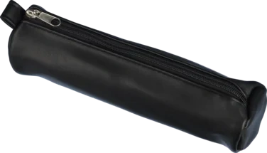 Tubepennal Brun/sort Pu, 6,5cm X 22cm