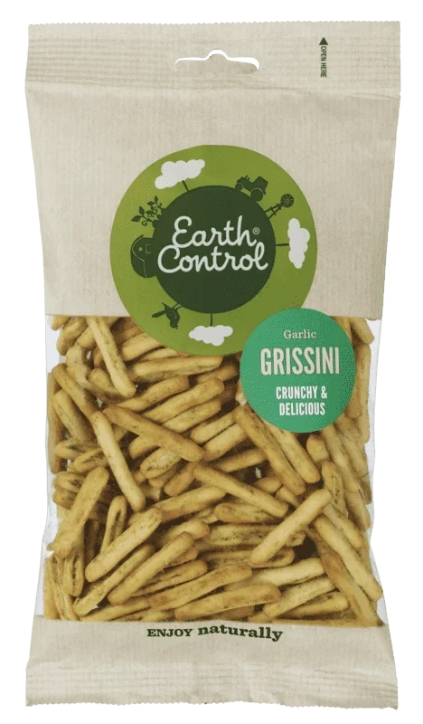 Earth Control Grissini med Hvitløk 100g