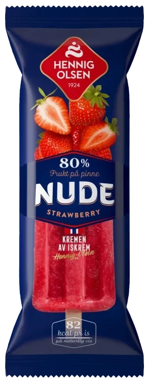 Nude Strawberry 80% Frukt 80ml Hennig-Olsen
