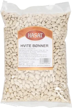 Hvite Bønner 1kg Hasat