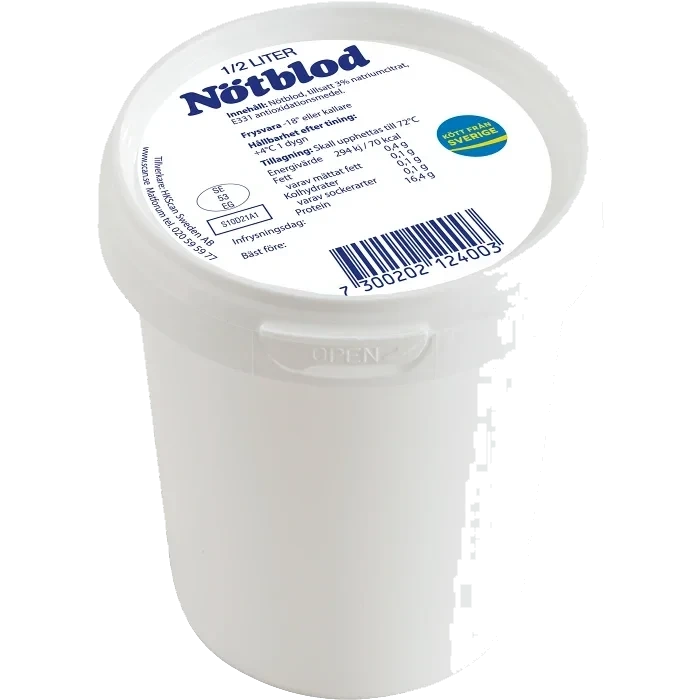 Nötblod Fryst 500ml Scan