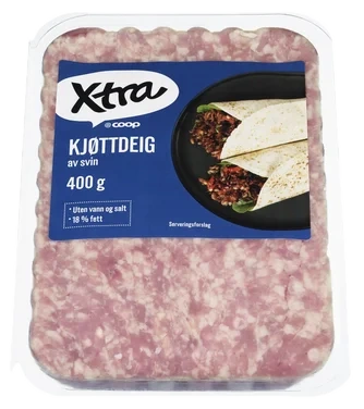 X-tra Svinedeig 18% 400g