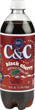 C&c Black Cherry Soda 710ml