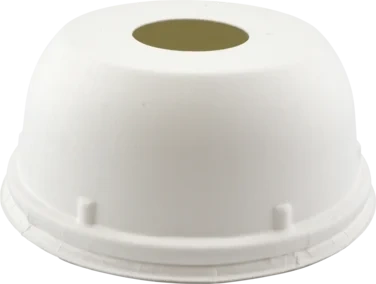 Høyt Fiberlokk 90mm m/Hull Trefiber