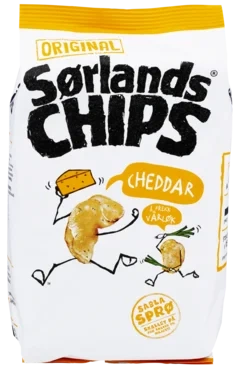 Sørlandschips Cheddar&Vårløk 180g