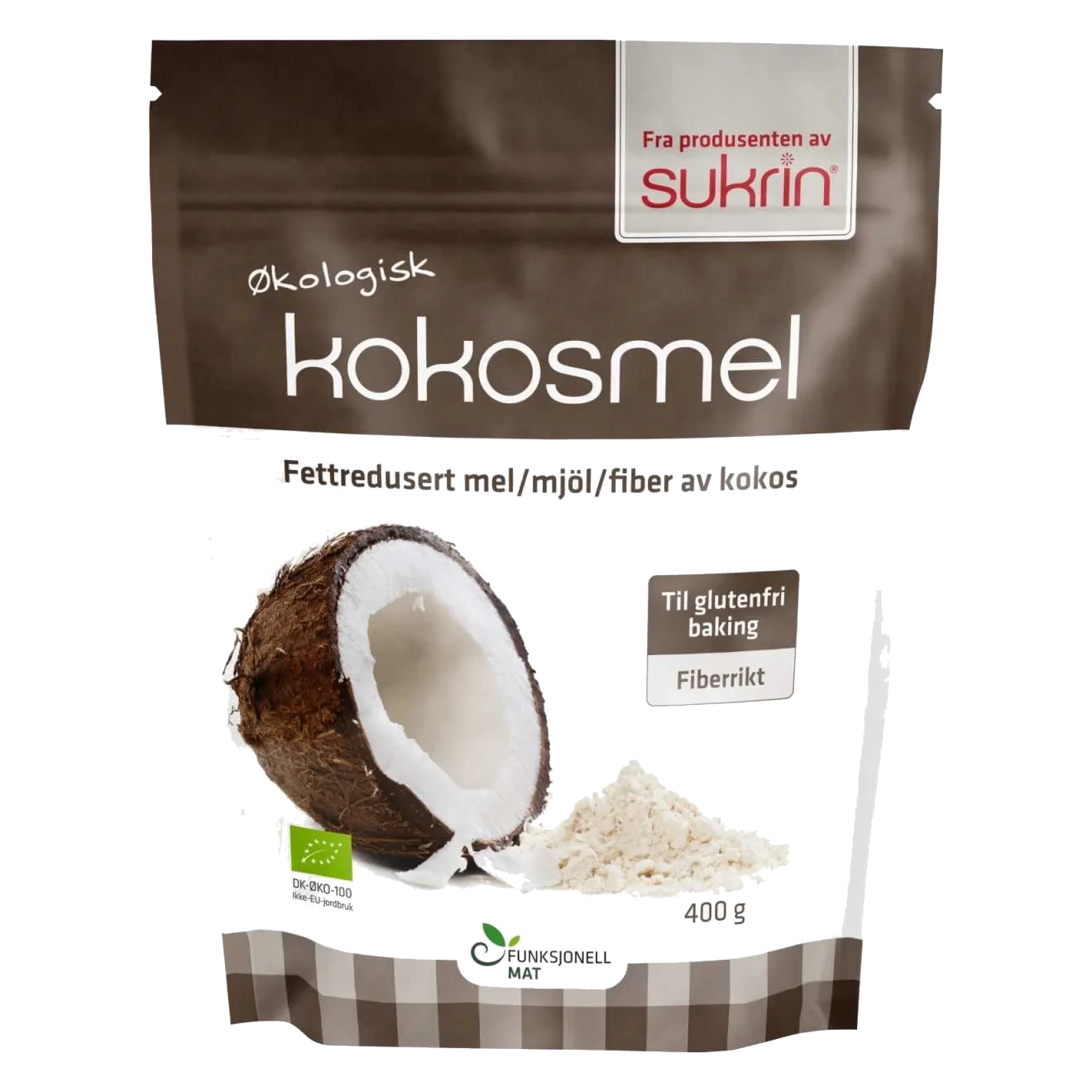 Sukrin Kokosmel Fettredusert 400 g