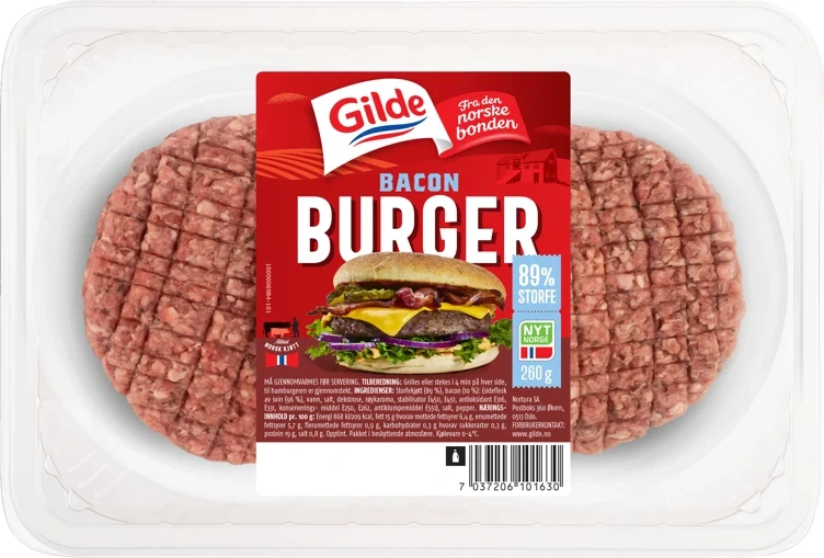 Bacon Burger 2pk 260g