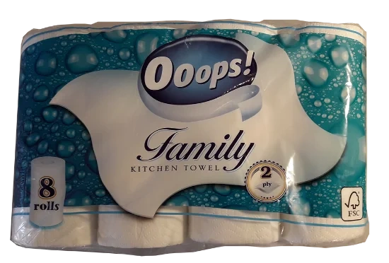 Ooops! Family Tørkerull 8 pk