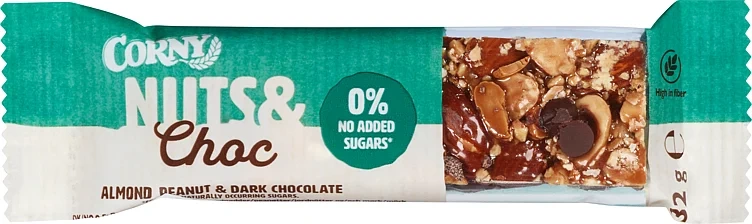 Nuts&Choc Almond/Peanut/Dark Choco 32g