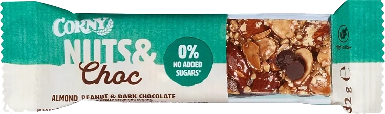 Nuts&Choc Almond/Peanut/Dark Choco 32g