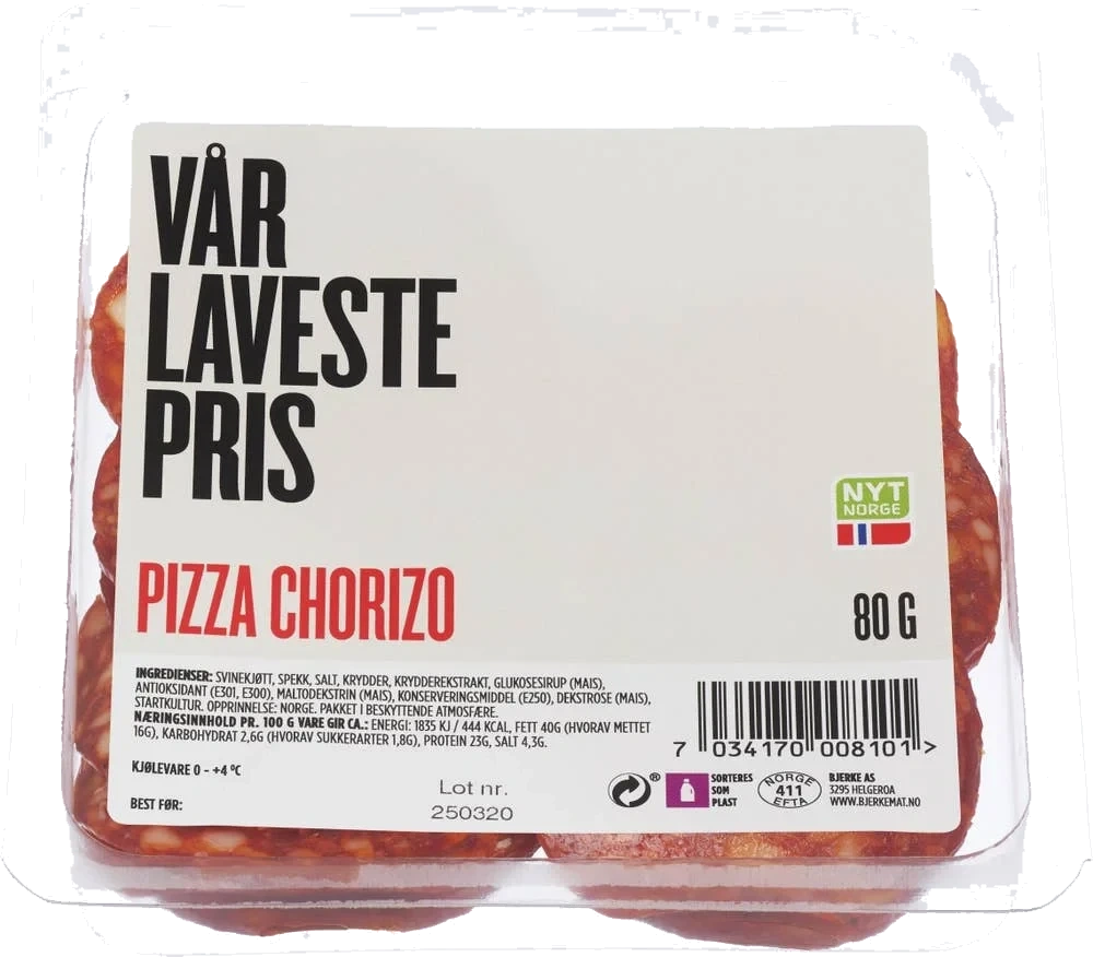 Pizza chorizo