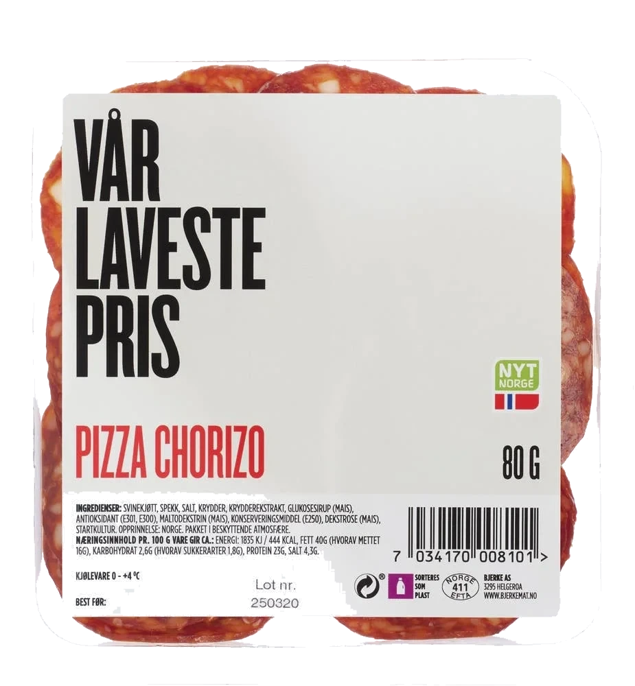Pizza chorizo