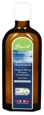 Berit™ Tran uten Transmak 250 ml