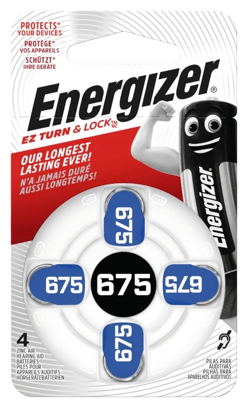 Zinc Air 675 Høreapp Batt Energizer