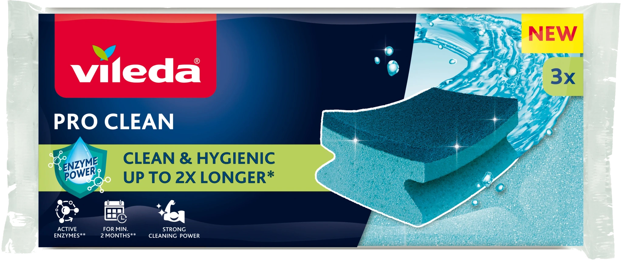 Rengöringssvamp Pro clean 3-pack