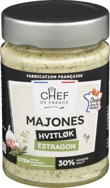 Majones Hvitløk Estragon 155g Chef De France