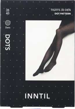 Tights, 30 den, Black with dots, 36-40