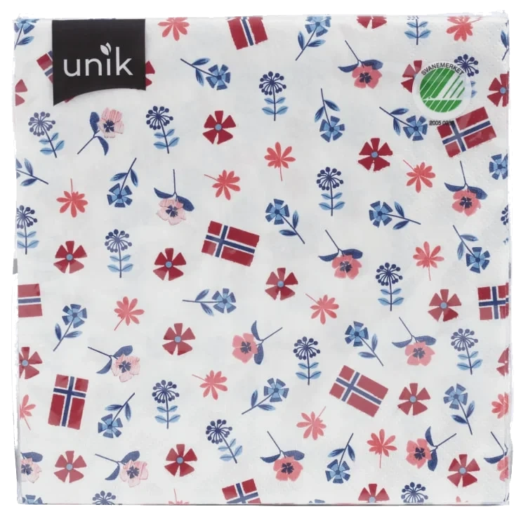 Serviett 17.Mai Design 2 20stk Unik