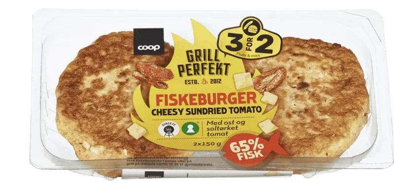 Coop Cheesy Tomato Fishburger
