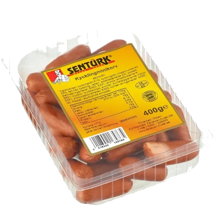 Kycklingminikorv skinnfri 400g Sentürk