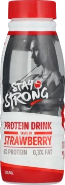 Stay Strong Proteindrikk Jordbær 500ml