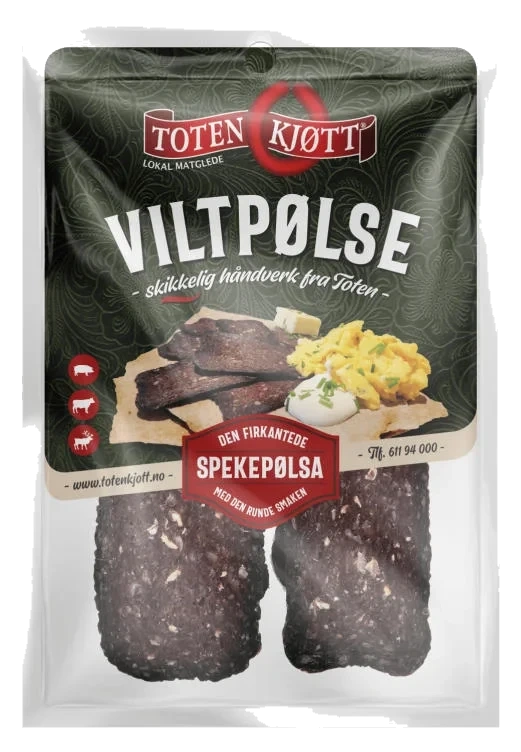 Viltpølse 100g Toten Kjøtt