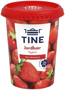 Yoghurt Jordbær 500g Tine