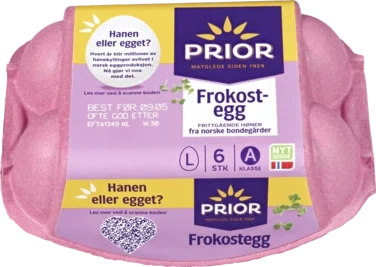 Egg Frittgående L Frokostegg 63-73g Prior