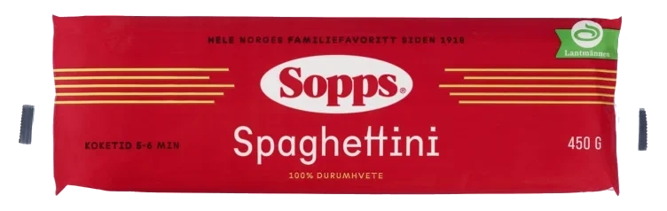 Spaghettini 450g Sopps