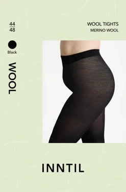Wool tights, Black, 44-48