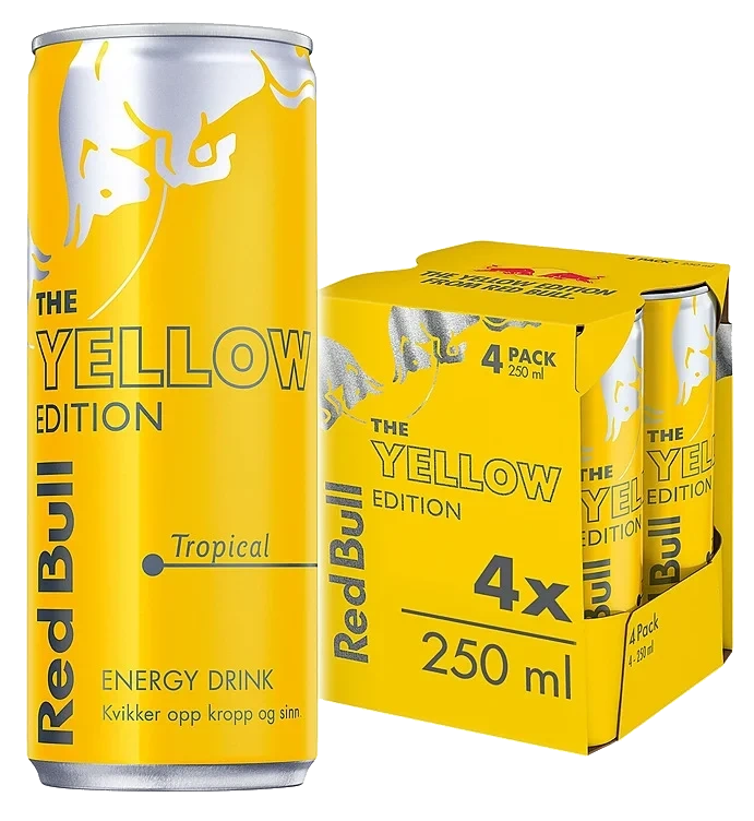 Red Bull Yellow Edition 250mlx4 boks