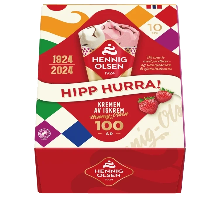 Krone-Is Hipp Hurra 10stk Hennig-Olsen Is