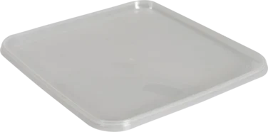 Plastbeger Lokk 192x192 Mm Klar Pp til Stablebeger Stor Forpakning