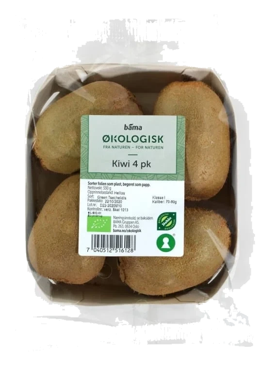 Kiwi 4stk Økologisk