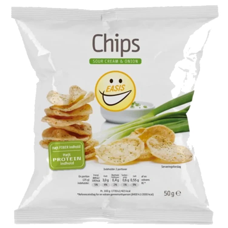 Chips Sour Cream & Onion 50g Easis