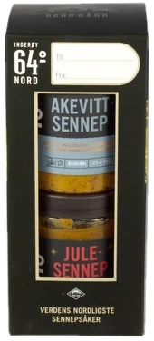 Akevitt-og Julesennep 2-pk Inderøy 64° Nord