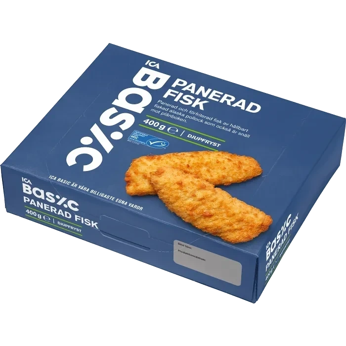 Alaska pollock panerad 400g ICA Basic