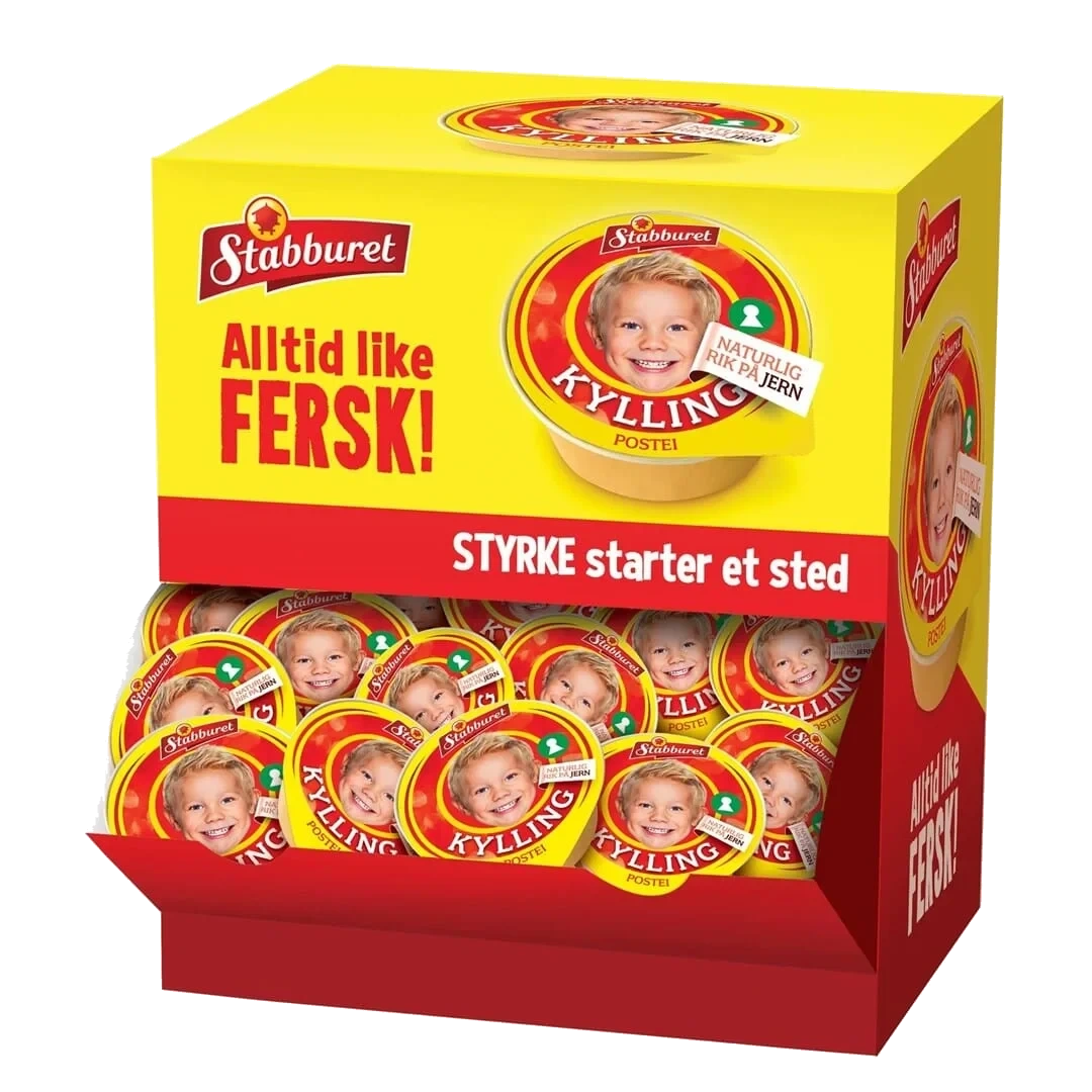 Kyllingpostei Kuvert 22g 70stk Stabburet